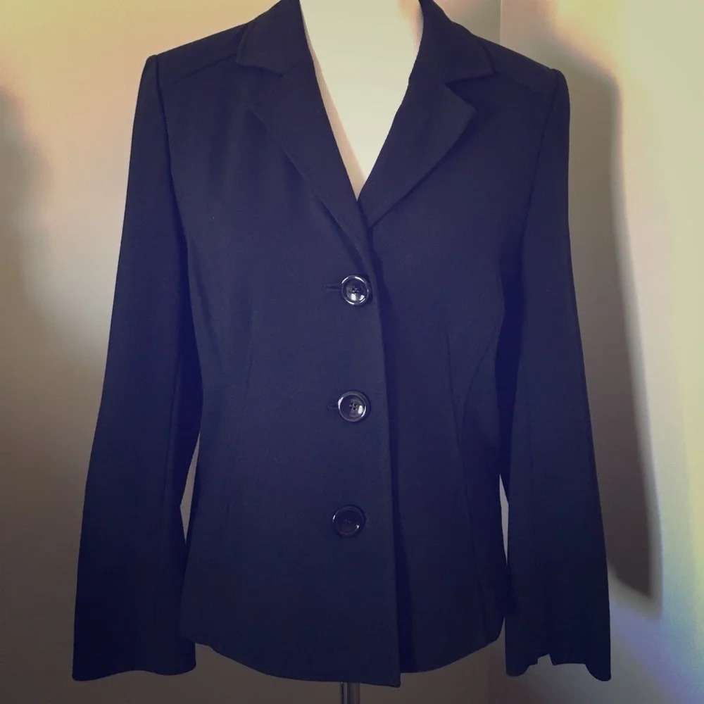 TALBOTS Black Knit Blazer, EEUC